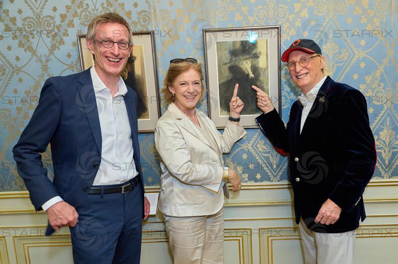 Copyright: Starpix / A. Tuma, 02.06.2026 Wien ,     Ralph GLEIS, Direktor Albertina, Ingrid THURNHER, Otto WAALKES,  Ausstellungseröffnung und Empfang zu „Otto meets Albertina“ in der Albertina Wien