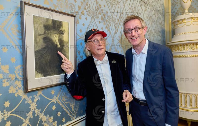 Copyright: Starpix / A. Tuma, 02.06.2026 Wien ,    Otto WAALKES, Ralph GLEIS, Direktor Albertina, Ausstellungseröffnung und Empfang zu „Otto meets Albertina“ in der Albertina Wien