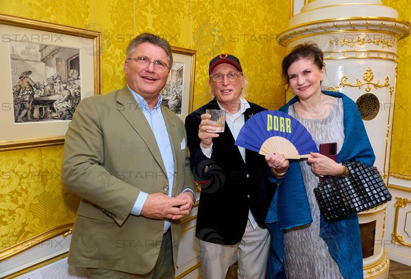 Copyright: Starpix / A. Tuma, 02.06.2026 Wien ,  Karl Heinz STRAUSS ,   Otto WAALKES, Christa FÜRNKRANZ, Ausstellungseröffnung und Empfang zu „Otto meets Albertina“ in der Albertina Wien