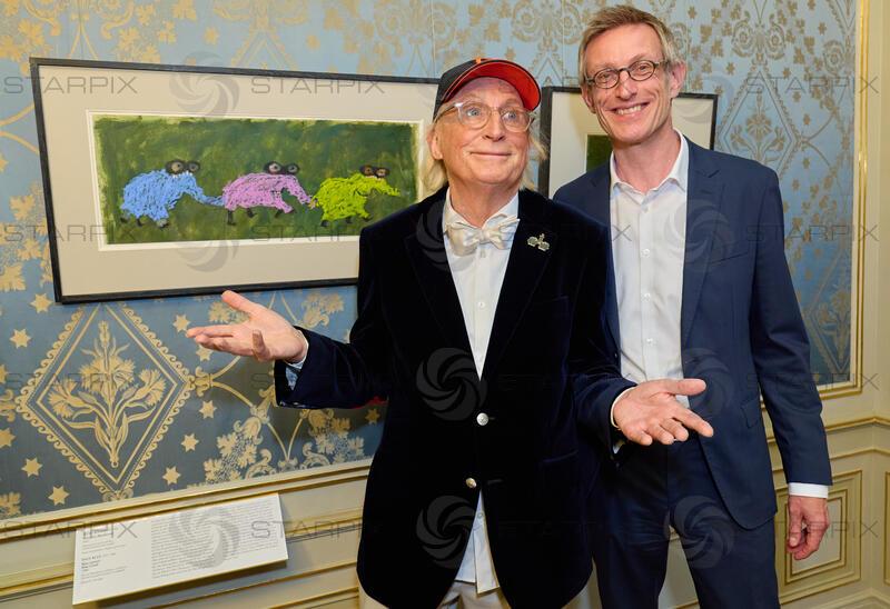 Copyright: Starpix / A. Tuma, 02.06.2026 Wien ,    Otto WAALKES, Ralph GLEIS, Direktor Albertina, Ausstellungseröffnung und Empfang zu „Otto meets Albertina“ in der Albertina Wien