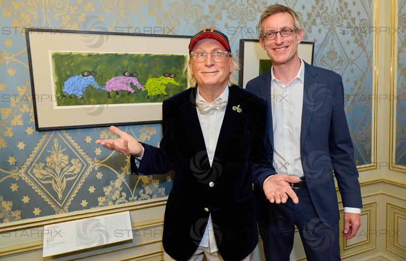 Copyright: Starpix / A. Tuma, 02.06.2026 Wien ,    Otto WAALKES, Ralph GLEIS, Direktor Albertina, Ausstellungseröffnung und Empfang zu „Otto meets Albertina“ in der Albertina Wien