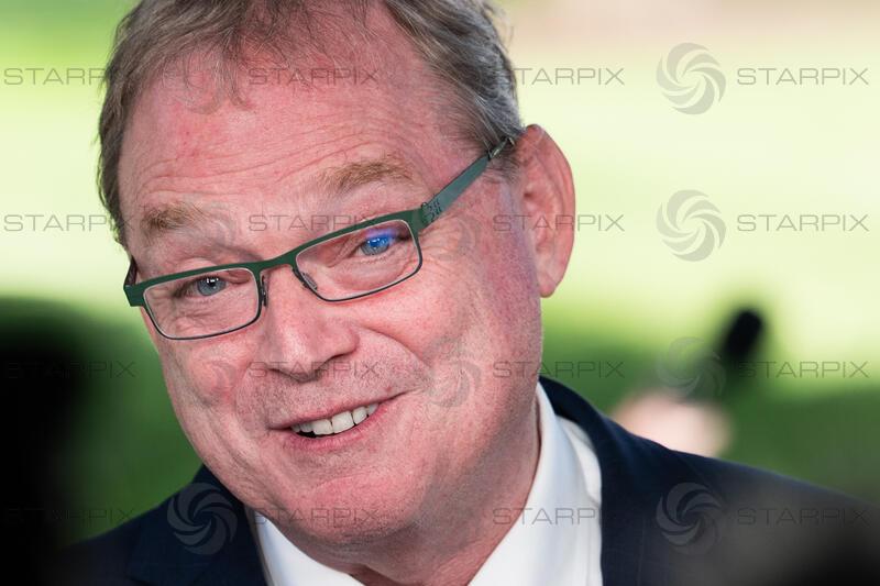 Kevin Hassett Speaks to Media Outside White House