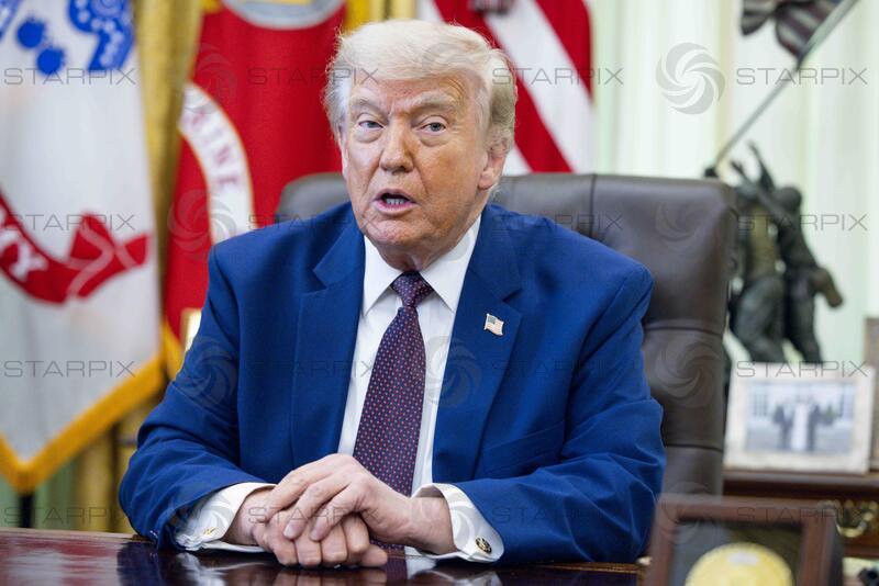 Trump at an executive order signing ceremony