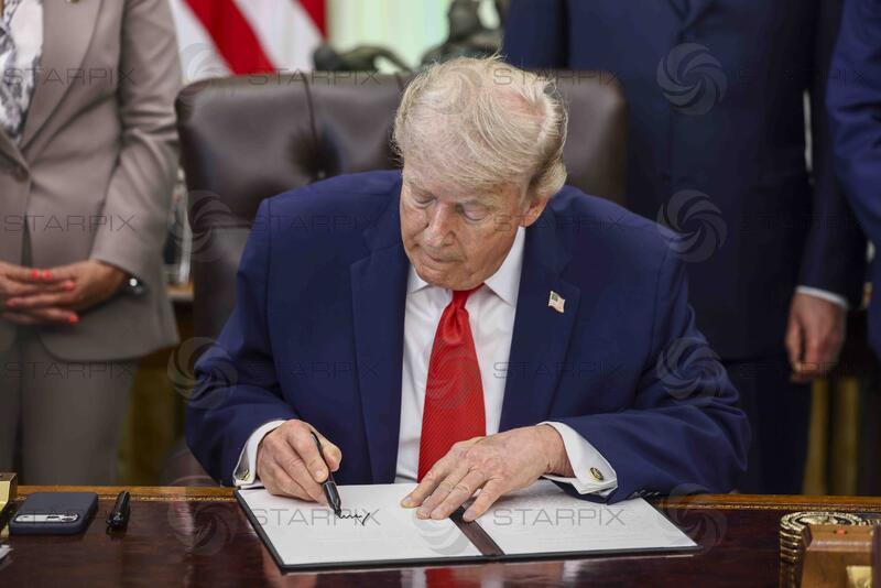 US President Donald Trump signs proclamation on commercial fishing