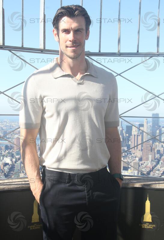 Gareth Bale visits The  Empire State Building