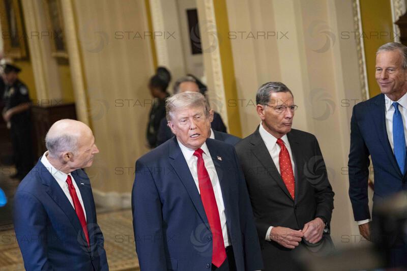 Trump Attends US Senate Republican Luncheon