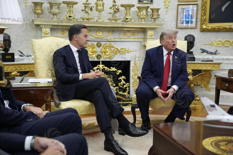 Donald Trump with Mark Rutte - Washington