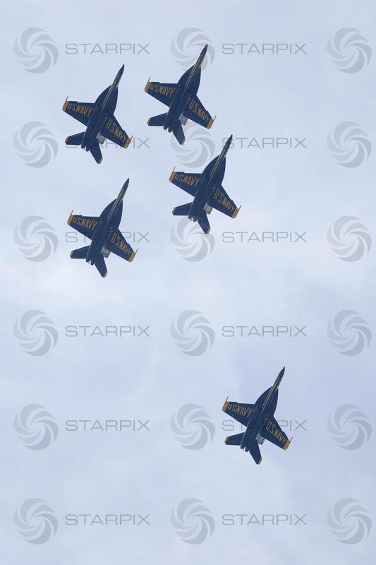 Blue Angels Fly Over Practice