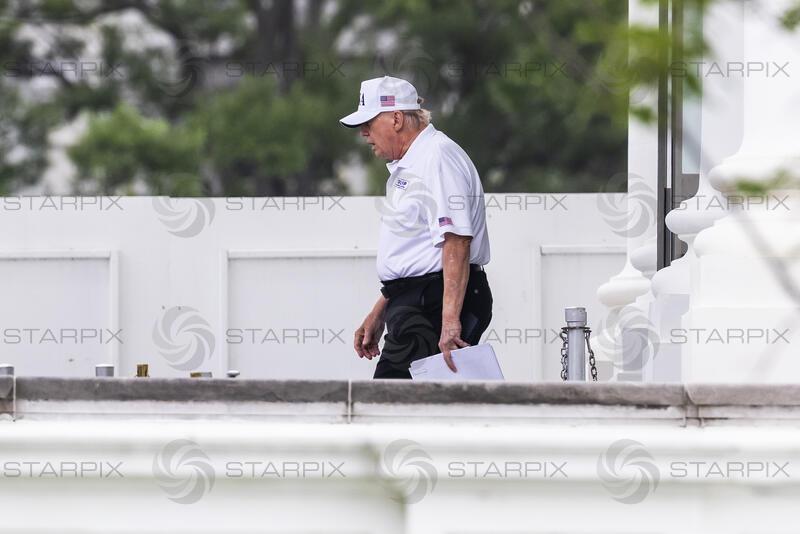 US President Trump departs White House for his golf club in Sterling, Virginia