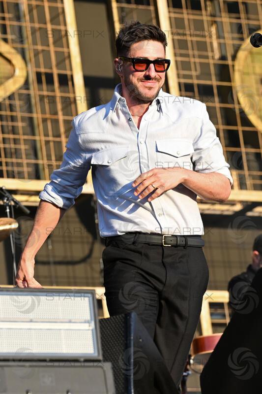 Mumford & Sons performing at British Summertime in London