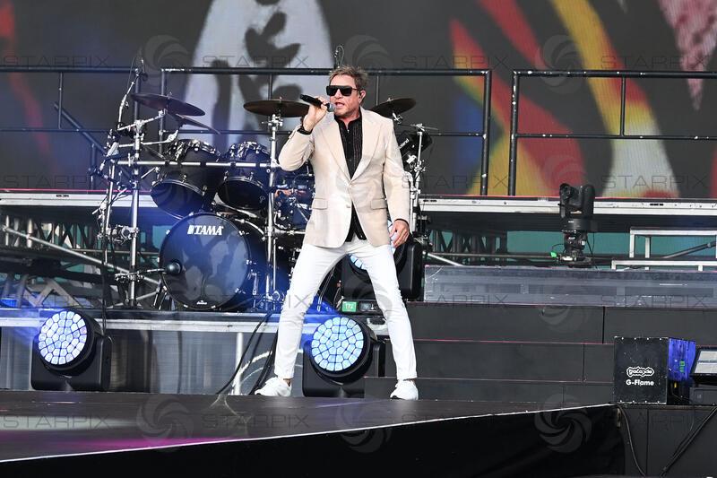 Duran Duran performing at British Summertime in London