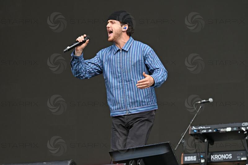 Bazzi performing at British Summertime in London