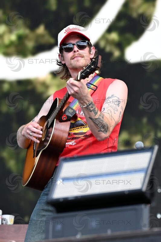 Caamp performing at British Summertime in London