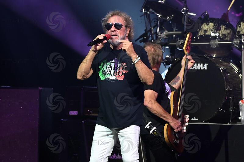 Sammy Hagar performing at British Airways ARC in London