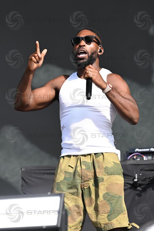 Tinie Tempah performing at British Summertime in London