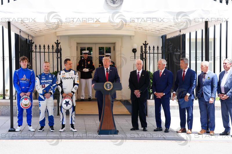 Trump hosts "Freedom 250 Grand Prix"