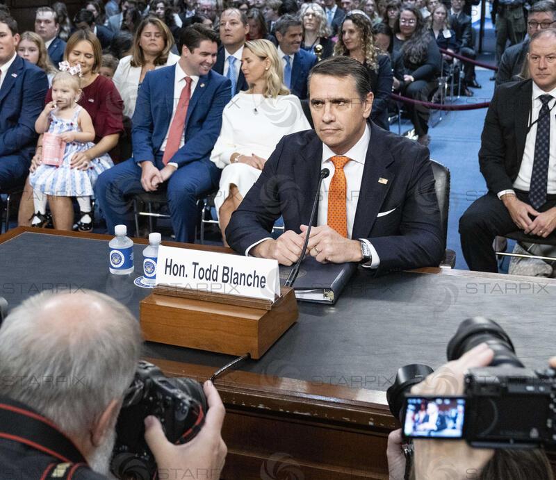 Todd Blanche testfies before the US Senate Committee on the Judiciary