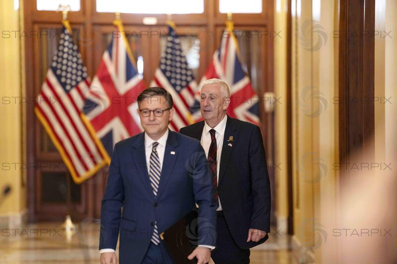 Johnson and Hoyle Make Remarks after Their Meeting