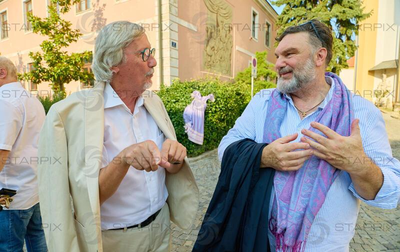 Copyright: Starpix / A. Tuma,  30.07.2026 Stockerau,    Manfred WABA, Martin LEUTGEB, Premiere von " Ein Sommernachtstraum " Festspiele Stockerau   