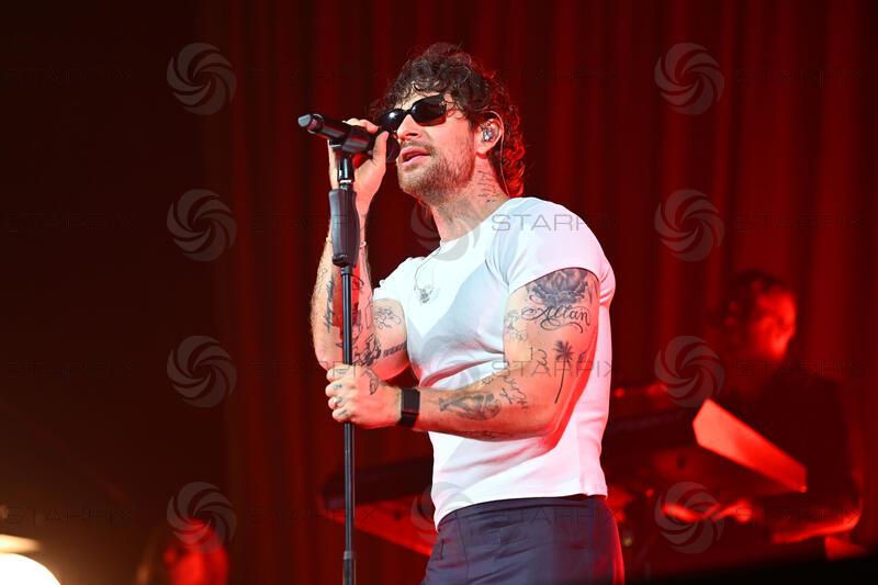Tom Grennan performing at Latitude Festival