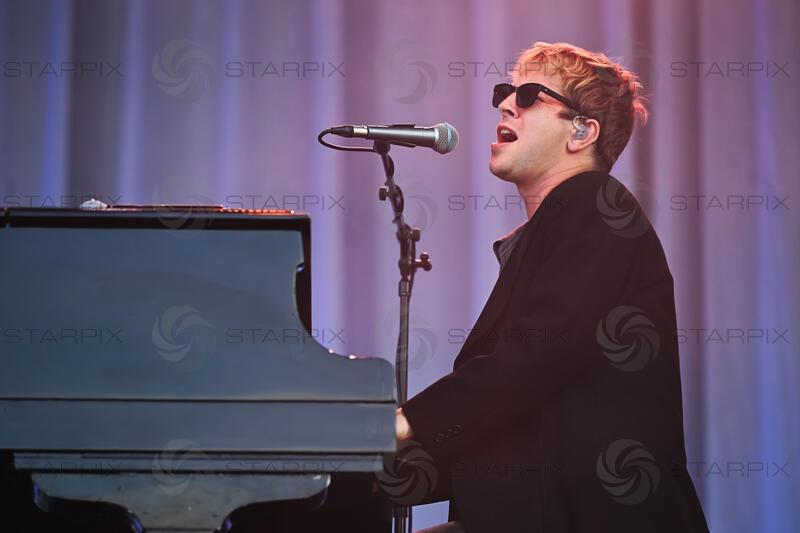Tom Odell performing at Latitude Festival