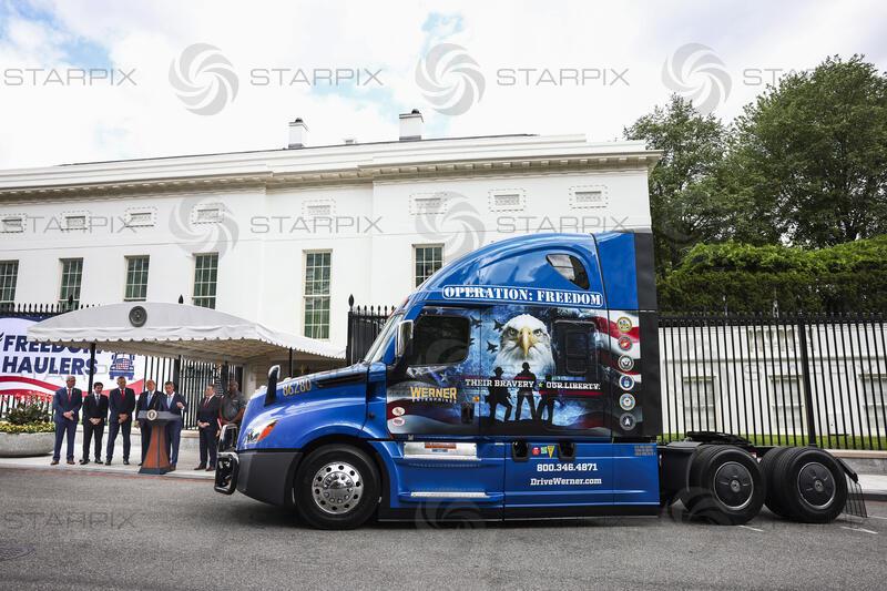 US President Trump makes an announcment on veterans eligiablity for the Freedom Haulers program