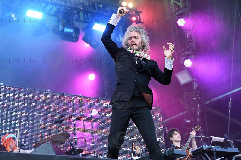 The Flaming Lips performing at Preston Park in Brighton