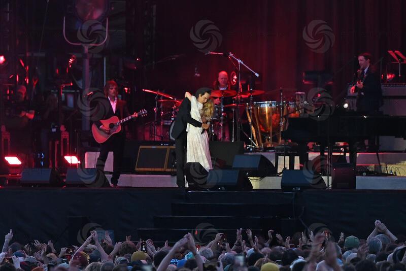 Nick Cave and The Bad Seeds performing at Preston Park in Brighton