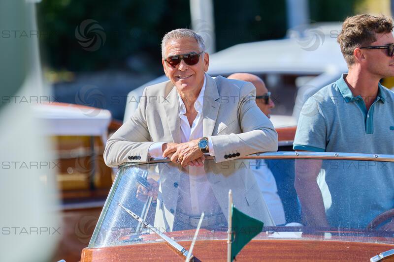 George Clooney am Boot - Ankunft von Stars am Lido Tag 2-  83. Internationale Filmfestspiele Venedig 2026