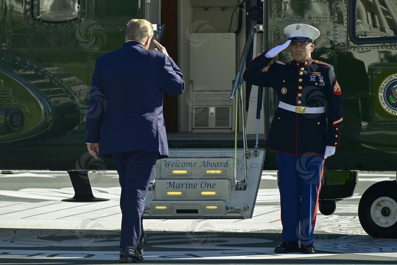 Trump Departs for Wichita, Kansas